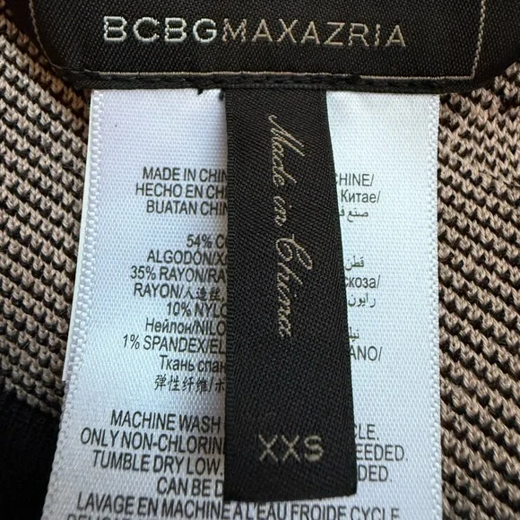 BCBGMaxAzria Black and Cream Polka Dot Mini Dress - Picture 7 of 7